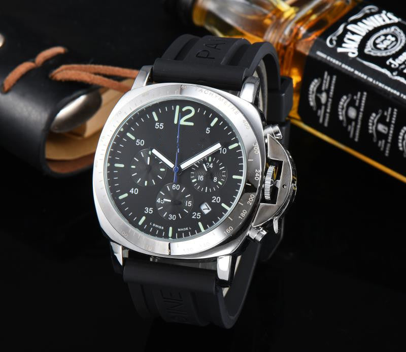 Special Calendar watch With Premuim Leather Strap For Men's Style