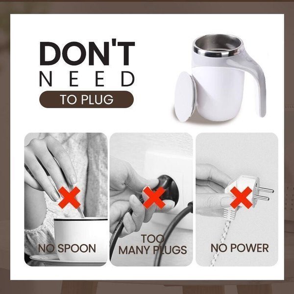 Automatic Magnetic Stirring Cup for Effortless Coffee Mixing