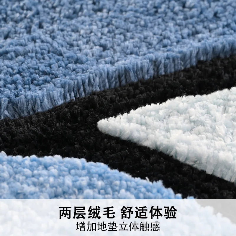 Luxury Bathroom Rug Soft Foot Mat Absorbent Microfiber Bath Rugs Non-Slip Plush Carpet Wash Dry Bath Mat For Floor Shower