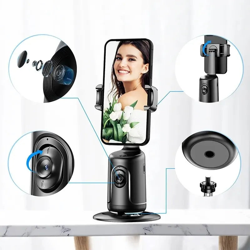 360° Auto Face Tracking Smartphone Tripod For Your Daily Routine